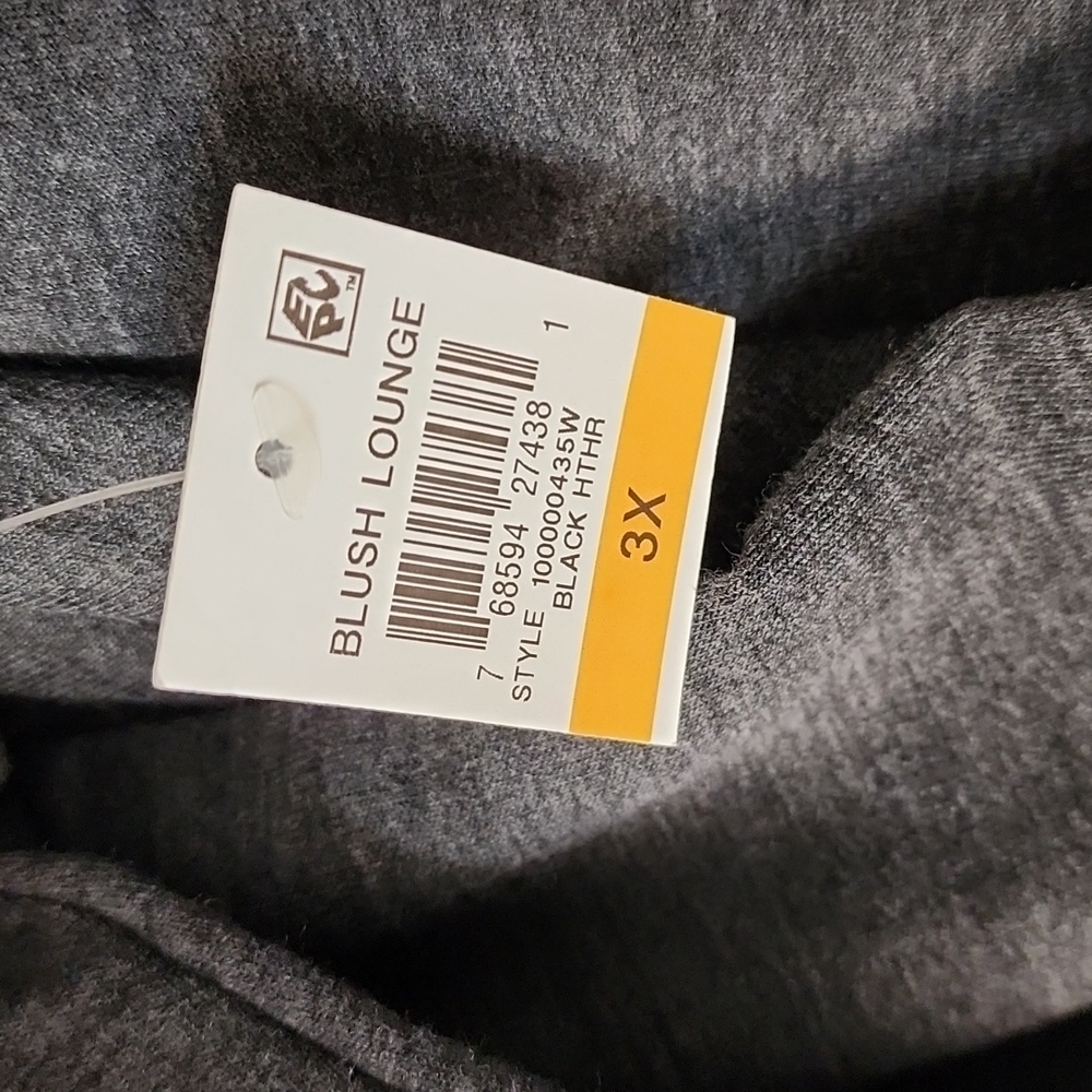 Gray Cowl Neck Tunic Top 3X Plus Size Cozy Knit Long Flowy Loungewear Charcoal - Picture 12 of 16